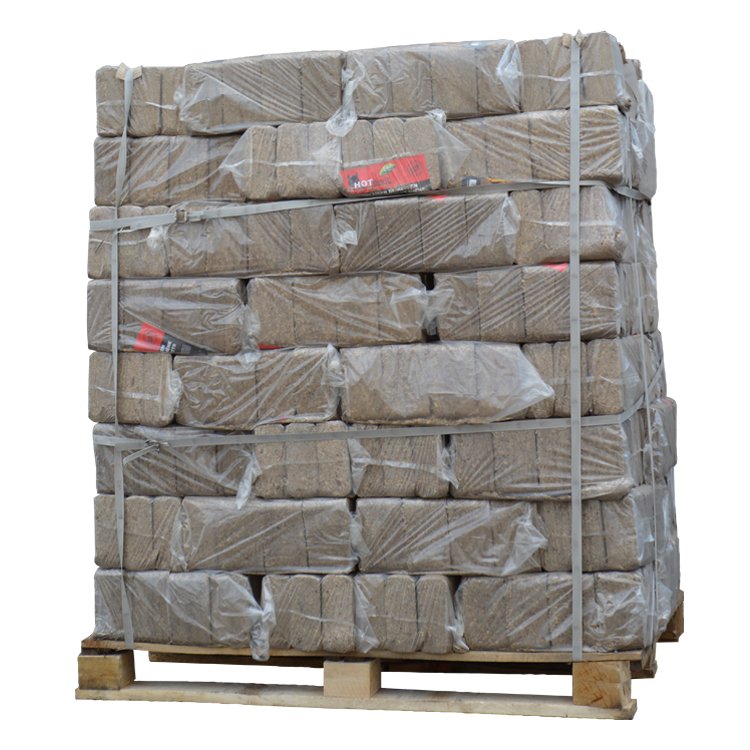 Palet mixto de briquetas de madera Pini Kay + Nestro Mix – 960 kg – Largo tiempo de combustión